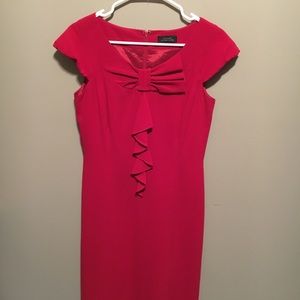 Tahari red dress